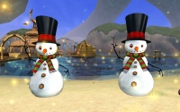 Snowmen in Fairhaven.